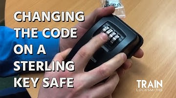 CHANGING THE CODE ON A STERLING KEY SAFE | TRAIN LOCKSMITHS TIPS & TRICKS