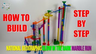 EXTREME Glow-In-The-Dark National Geographic Marble Run (Step By Step) Instructions ASMR!