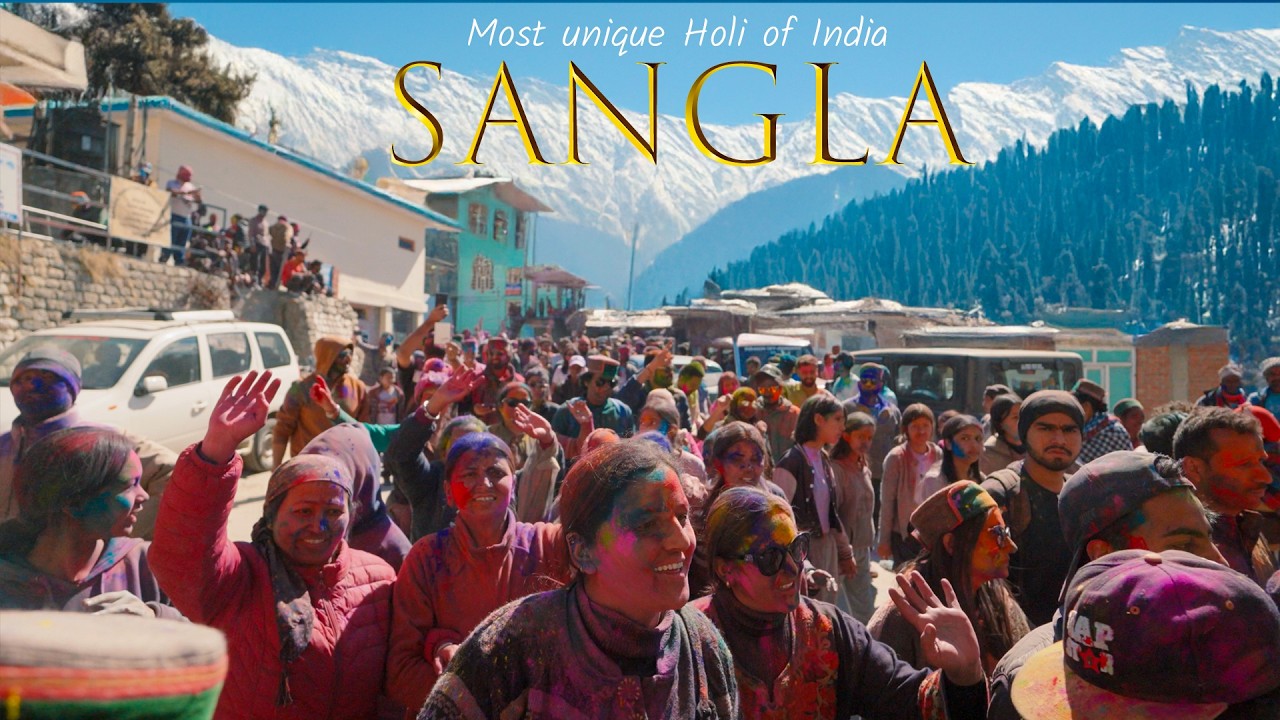 Сангла Холи: цвета Индии в Девбхуми, Химачал-Прадеш (долина Киннаур) 4k