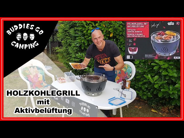 Grillmeister ( Lidl ) - Holzkohlegrill mit Aktivbelüftung - Test und Fazit  | Camping Gadget - YouTube