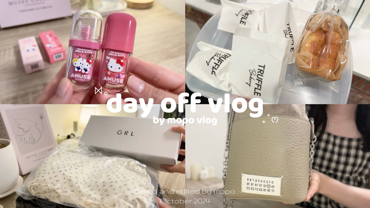 お買い物が大好きな社会人の休日vlog✨ ꒱.˚GRL購入品🩰⌇お気に入りリップ🎀⌇作り置き料理🧑🏻‍🍳