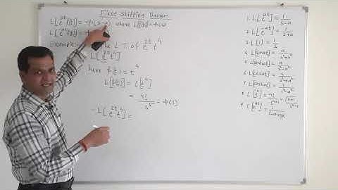 First Shifting Theorem of Laplace Transform
