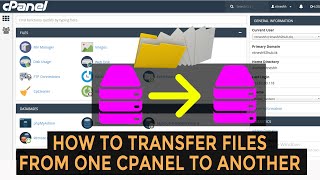 how to transfer files from one cpanel to another?