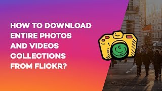 How to download entire photos and videos collections from flickr?