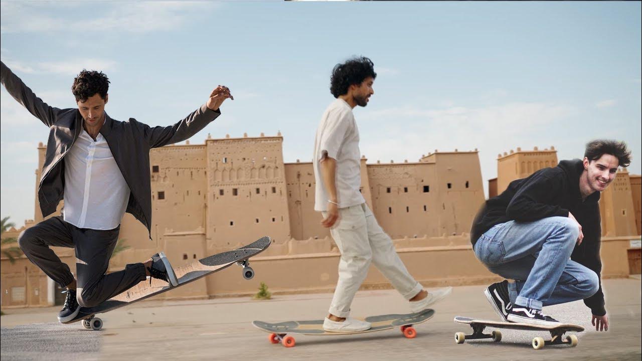 longboard dancing Lotfi Lamaali, Axel Massin, Hans Wouters YouTube