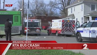 Police, medics respond to RTA bus crash in Dayton