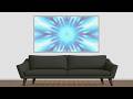 Blue Ice Star Flower | Futuristic Emblem 4K | Aesthetic Screensaver