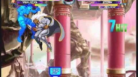 MvC2: Storm 90% Sequence - Corner Push/Switch Sides/Dead Body