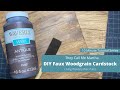 Make Woodgrain Paper Using Waverly Wax Paint - 10 Minute Tutorial