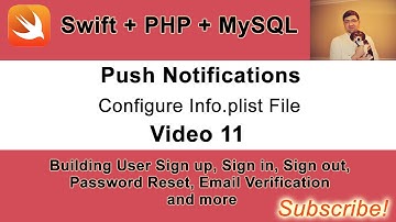 Push Notifications. Video 11. Configure Info.plist App Transport Security