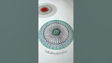 Beautiful Spirograph #spirograph #satisfying #drawing #asmr #pattern #art #viral #fyp #shorts