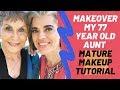 MAKEOVER MY 77-YEAR-OLD AUNT | MATURE MAKEUP TUTORIAL