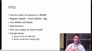 In this video you will learn how FIFOs work inside FPGAs.