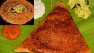 Mysore Masala Dosa Recipe With Red Chutney And Aloo Masala