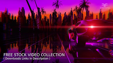 Free Collection / Purple Motion Abstract Particles Stock video / Free Download