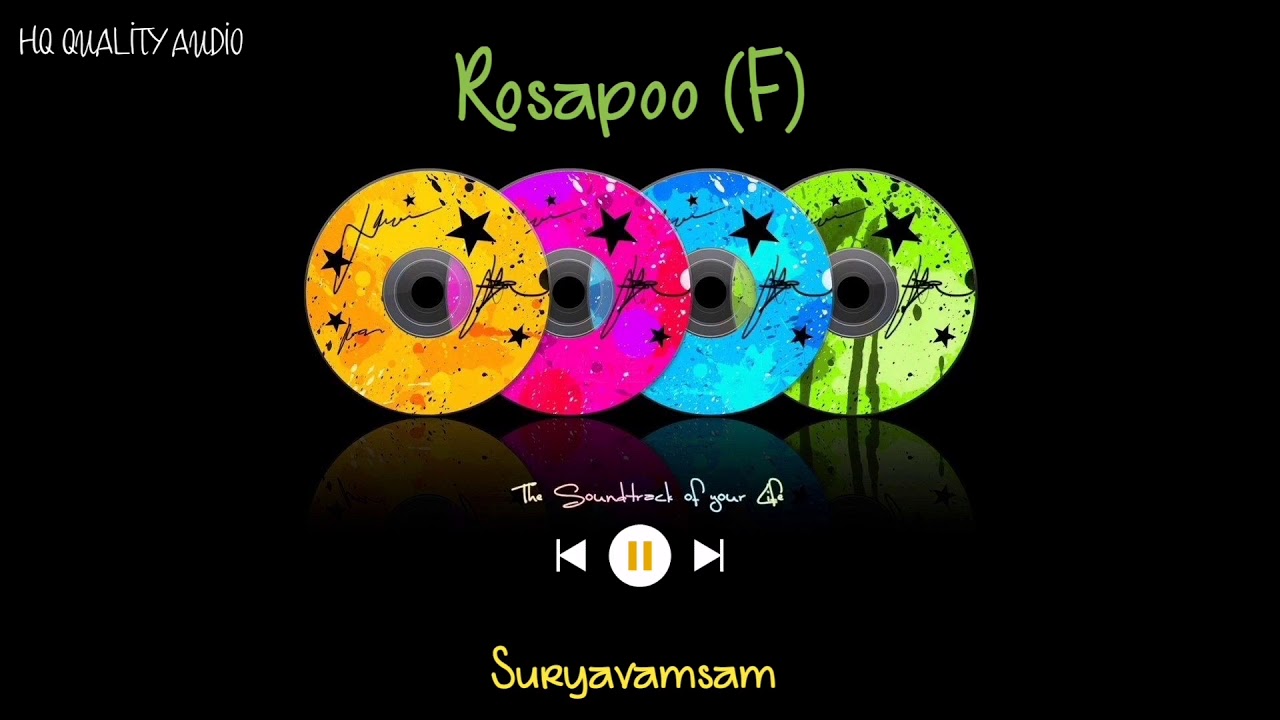 Rosapoo F  Suryavamsam  High Quality Audio 