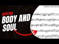 Body and soul  jazz standard   alto sax transcription