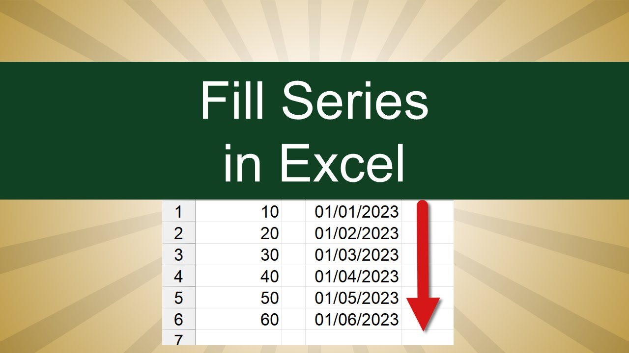 Excel Increase Series Of Number Youtube