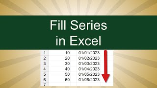 Excel - Increase Series of Number
