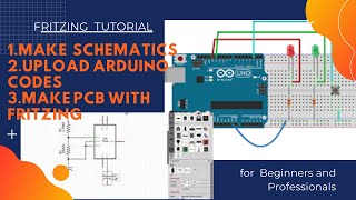 Tutorial fritzing || cara memprogram mikrokontroler Arduino dengan Fritzing || desain PCB