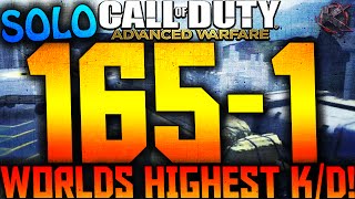 COD Advanced Warfare - 165-1 WORLDS HIGHEST K/D (SOLO) IN DOMINATION! (COD AW)