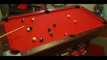 6ft pool table  - 8 ball break and run  #8 🎱