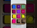 Create 12 Vibrant Colors with Only 4 Base Paint Colors #colormixing #satisfying #mixcolor
