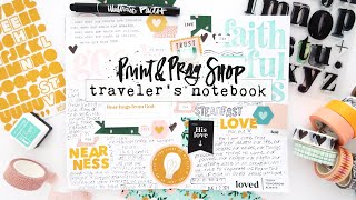 Bible Journaling for Difficult Seasons | Print & Pray Traveler's Notebook