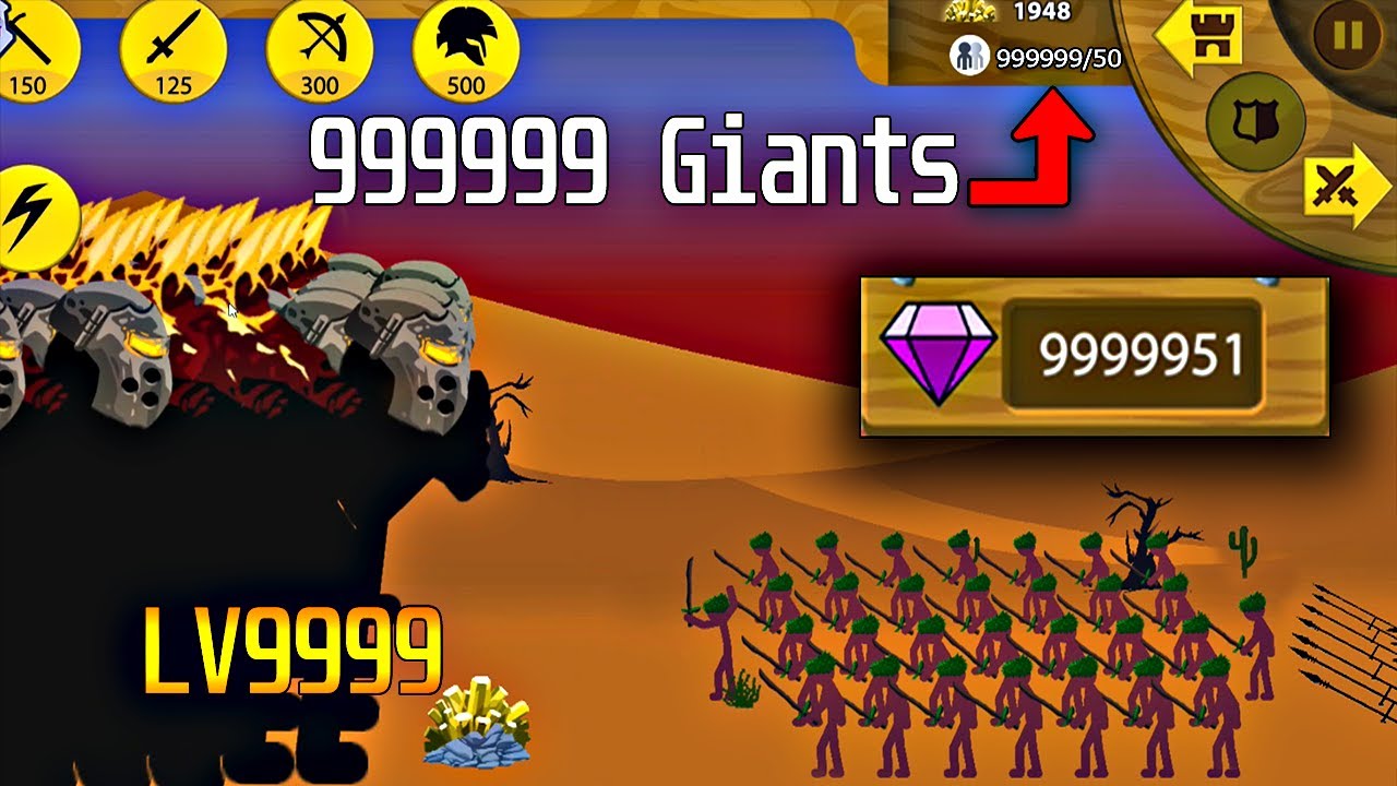 Stick War Legacy Unlimited Gem 9999999 Spartan Hack Apk! 🛡️ Stick War Gold  9999 Hack - Youtube