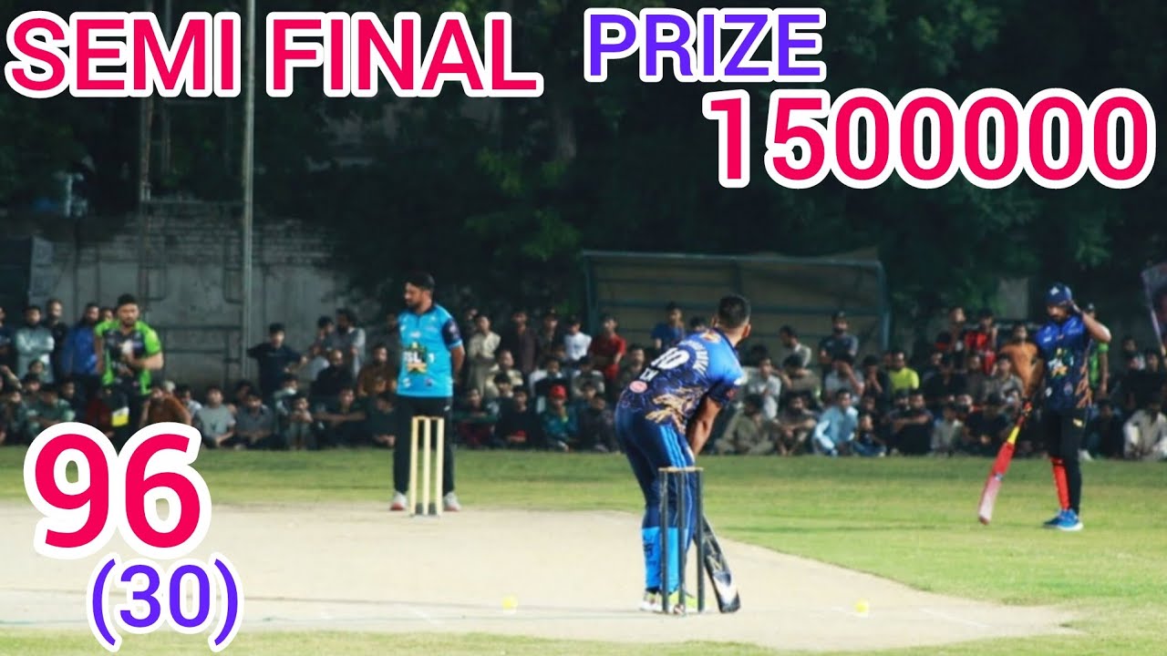 96 RUN CHASED BY 30 BALL || TAMOUR MIRZA VS AHSAN CHITTA || SEMI FINAL ...