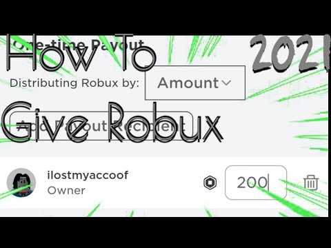How To Giveaway Robux Using Group Funds In Roblox 2021 Youtube - how to give someone robux in your group 2021