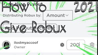 How To Giveaway Robux Using Group Funds In Roblox 2021 Youtube - robux group giveaway