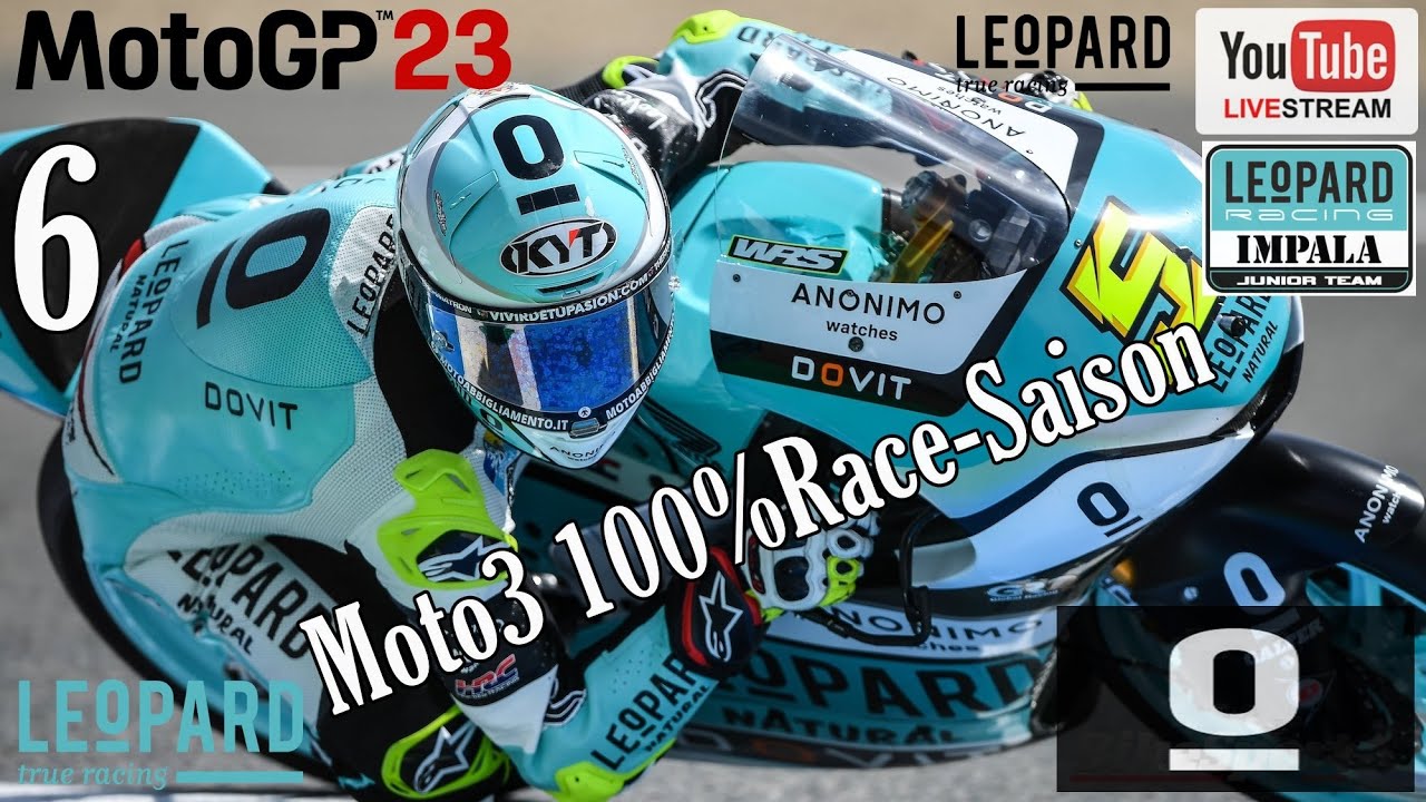LEOPARD Racing 100%Race-Saison-MotoGP 23 Gameplay #06 (1440p60fps)🔴 ...