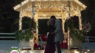 A Very Merry Bridesmaid ending - Leah and Drew kiss