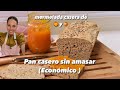 Pan integral casero sin amasado en 30’ lo tenes súper económico  + mermelada de calabaza y naranja