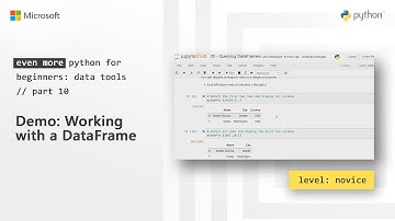 Demo: Working with a DataFrame | Even More Python for Beginners - Data Tools [10 of 31]