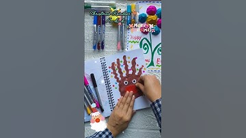 Christmas Reindeer Art#easyreindeerart#reindeer #chritmascraft #christmasdecor #christmas #diycraft