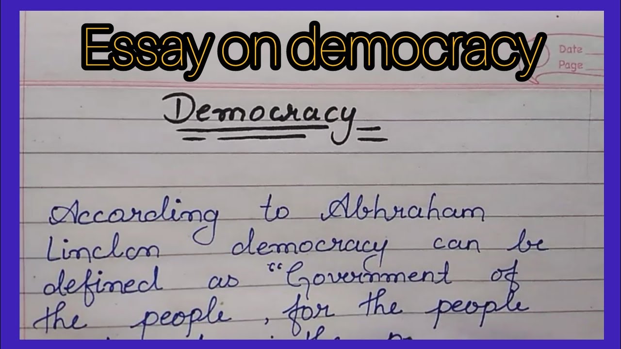 interpretation of democracy essay