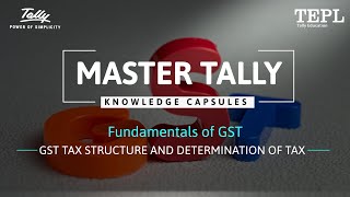 Gst Tax Structure And Determination Of Tax Fundamentals Of Gst Knowledge Capsules Master Tally