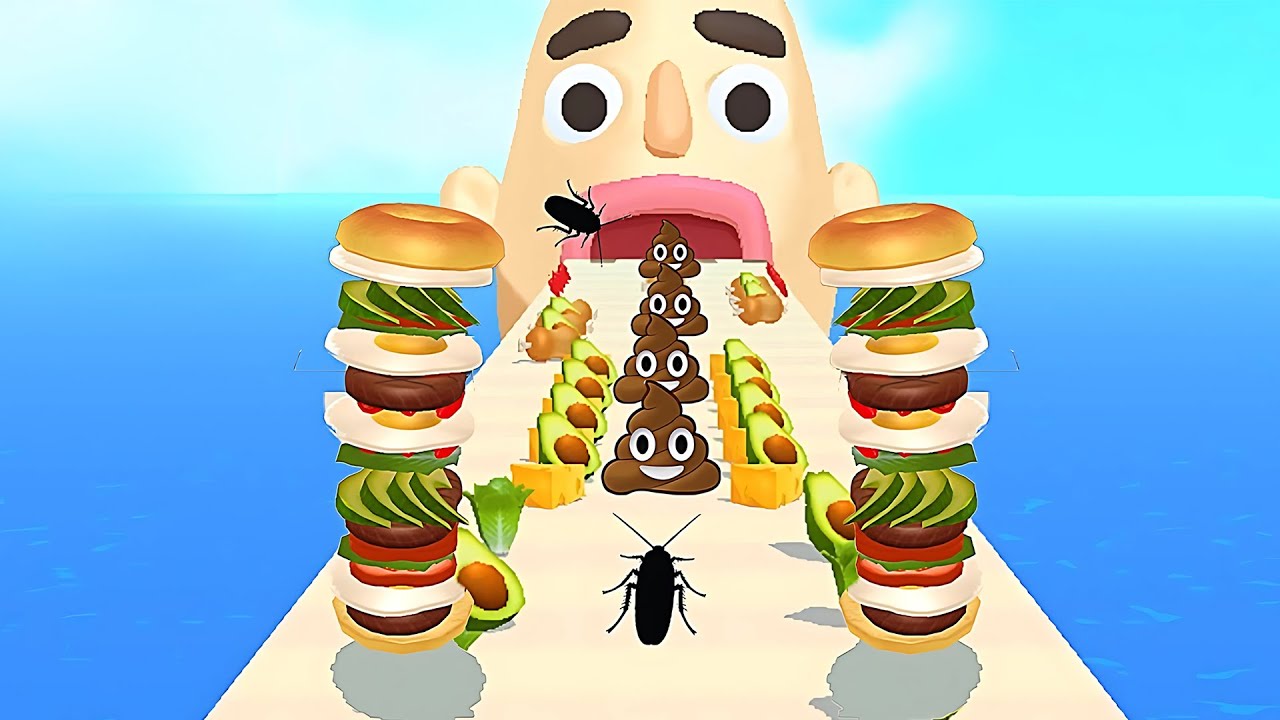 Sandwich Runner - SpeedRun All Levels Gameplay Walkthrough Android,ios New Update Ep196