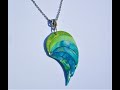 Using scraps to create teardrop polymer clay pendant