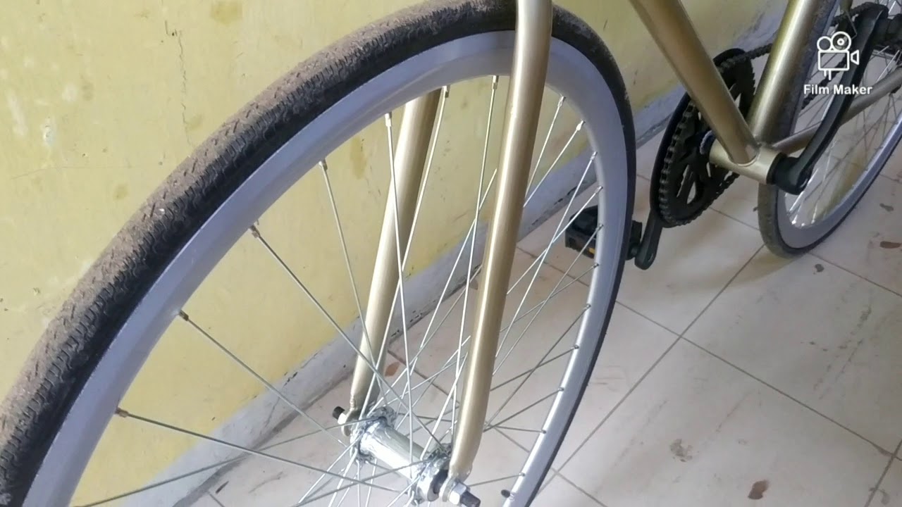 Selesai restorasi sepeda  fixie  Boss kuu YouTube