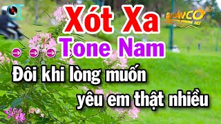 Download Lagu Karaoke Xót Xa Tone Nam ( Mi Thứ ) Nhạc Hay Dễ Hát Tuấn Cò 2025 MP3