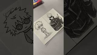 Cartoon To Anime, Gojo Drawing