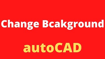 How to Change Background  Color In Auto CAD || auto CAD Tutorials