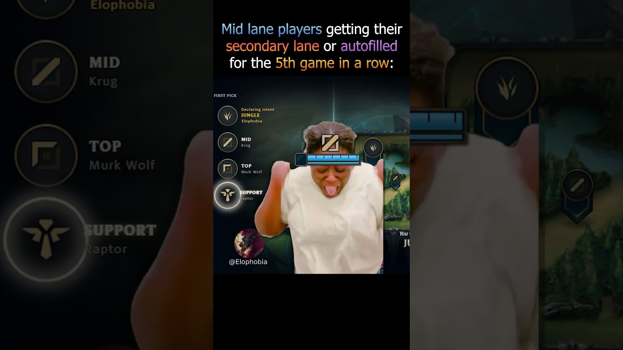 The Mid Lane Experience w#leagueoflegendsmemes #gaming #leagueoflegends