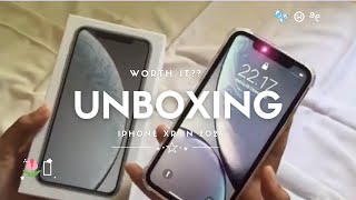iphone xr ( 64 gb)  ミ🐇 || unboxing in 2024Camera test + accessories  ‧₊˚🖇️✩ ₊˚🎧⊹♡