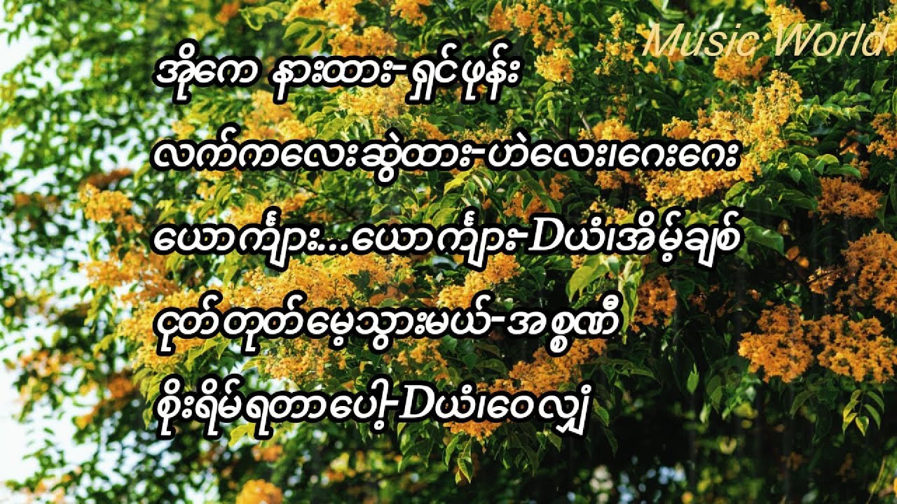 မြူးမြူးကြွကြွသင်္ကြန်သီချင်းများ(၂)