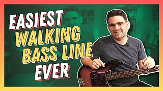 Easiest Walking Bass Line Ever