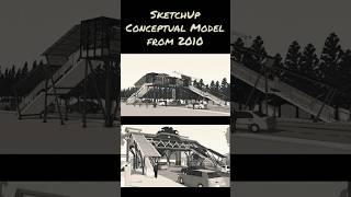 Conceptual Models Of Pedestrian Bridge From 2010 sketchup 3dmodel animated